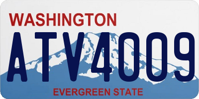 WA license plate ATV4009