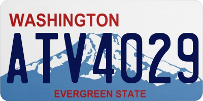 WA license plate ATV4029