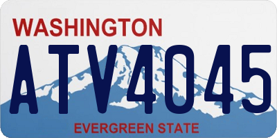 WA license plate ATV4045