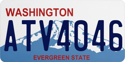 WA license plate ATV4046