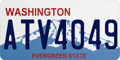 WA license plate ATV4049