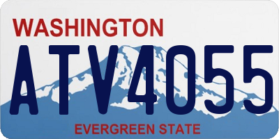 WA license plate ATV4055