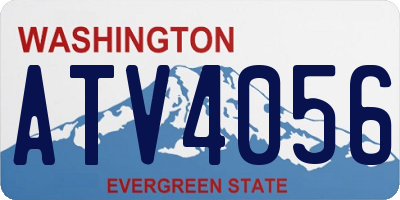WA license plate ATV4056