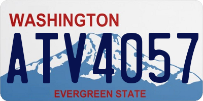 WA license plate ATV4057
