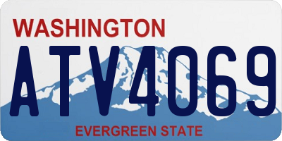 WA license plate ATV4069