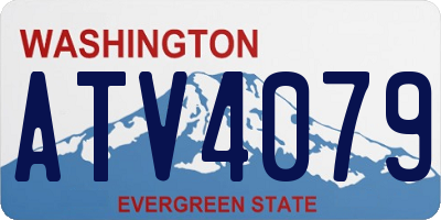 WA license plate ATV4079