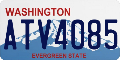 WA license plate ATV4085