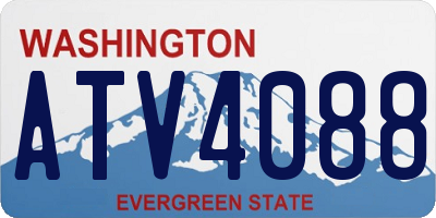 WA license plate ATV4088