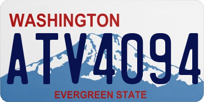 WA license plate ATV4094