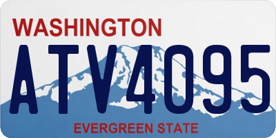 WA license plate ATV4095