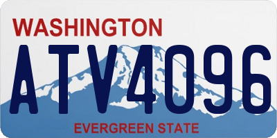 WA license plate ATV4096