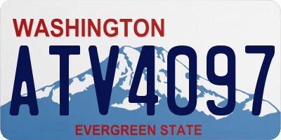 WA license plate ATV4097