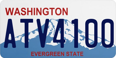 WA license plate ATV4100