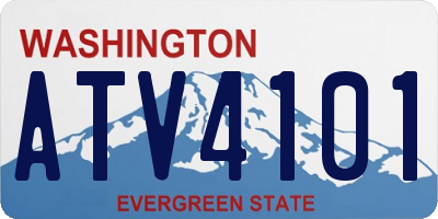 WA license plate ATV4101