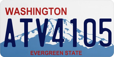 WA license plate ATV4105
