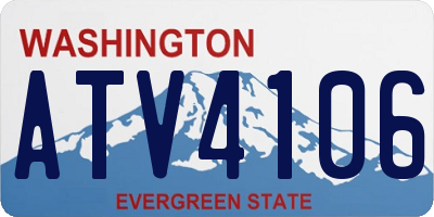 WA license plate ATV4106
