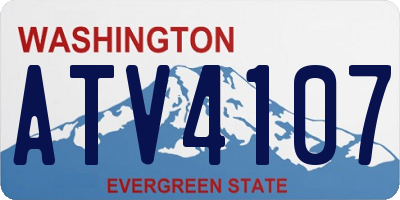 WA license plate ATV4107