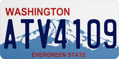 WA license plate ATV4109