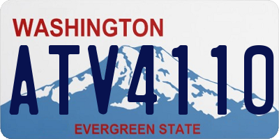 WA license plate ATV4110