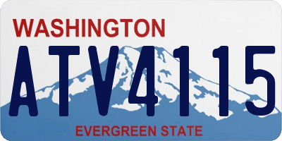 WA license plate ATV4115
