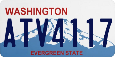 WA license plate ATV4117