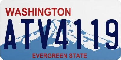 WA license plate ATV4119