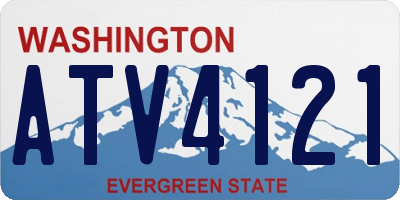 WA license plate ATV4121