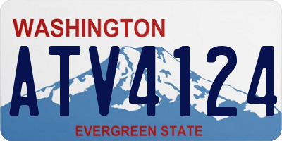 WA license plate ATV4124