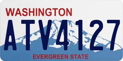 WA license plate ATV4127