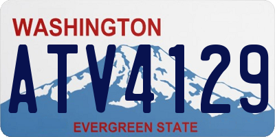 WA license plate ATV4129