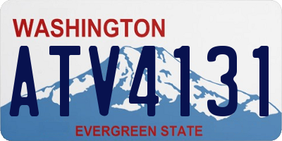 WA license plate ATV4131
