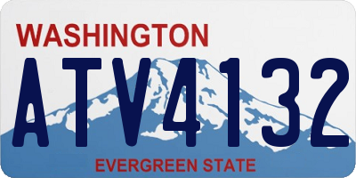 WA license plate ATV4132