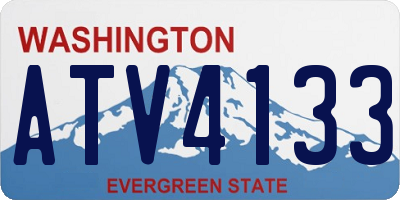 WA license plate ATV4133