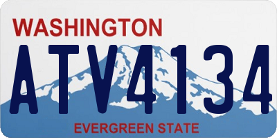 WA license plate ATV4134