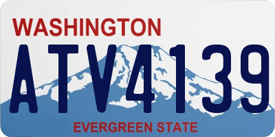 WA license plate ATV4139