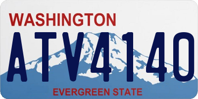 WA license plate ATV4140