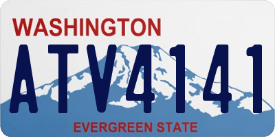 WA license plate ATV4141