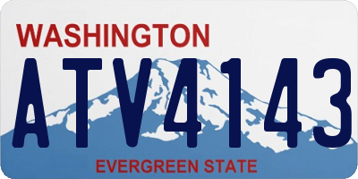 WA license plate ATV4143