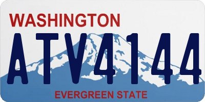 WA license plate ATV4144