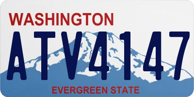 WA license plate ATV4147