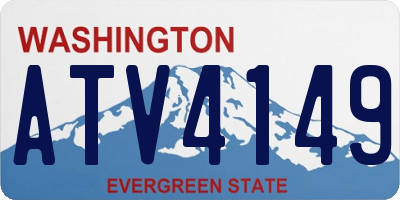 WA license plate ATV4149