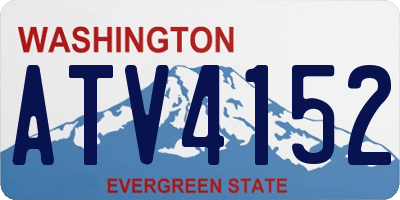 WA license plate ATV4152