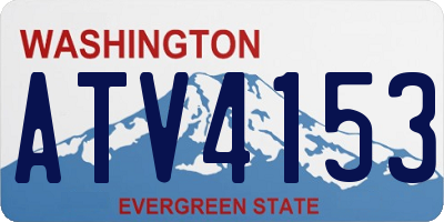 WA license plate ATV4153