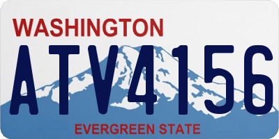 WA license plate ATV4156