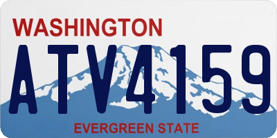 WA license plate ATV4159