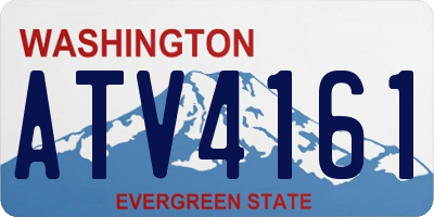 WA license plate ATV4161