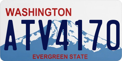 WA license plate ATV4170