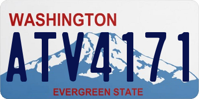 WA license plate ATV4171