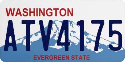 WA license plate ATV4175