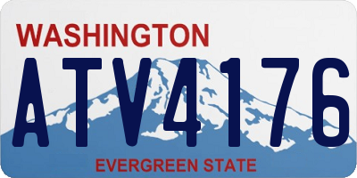 WA license plate ATV4176